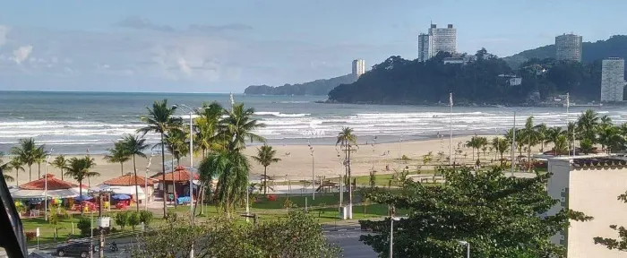Flat para alugar em São Vicente Frente para o mar na Praia do Itararé