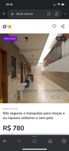 Apartamentos tranquilos e seguros. Um quarto, sala conjugada com a cozinha, banheiro,