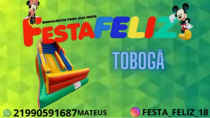 LOCAÇÃO DE TOBOGÃ INFLÁVEL