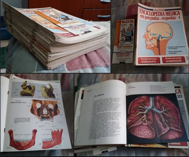 43 Enciclopédia Fasciculos de "Medicina" RARIDADE TEM UNS 50 ANOS! ilustrado!<br>