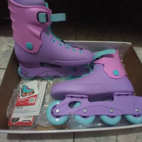Patins Roller-X Roxo - 76mm ABEC-7 - Traxart