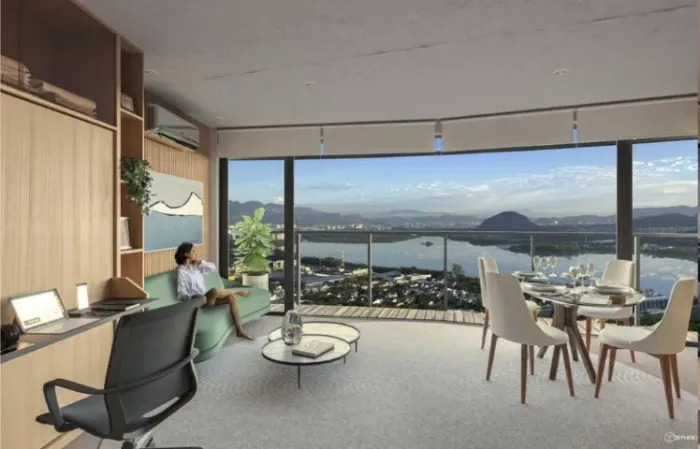 Studio 40 m² no imponente e renomado edifício retrofit Niemeyer 360° - Barra da Tijuca