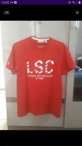 Camiseta Lacoste Sailing Club Vermelha