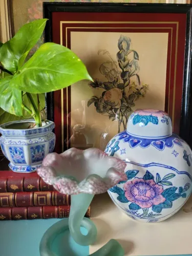 Potiche de porcelana chinesa antigo 
