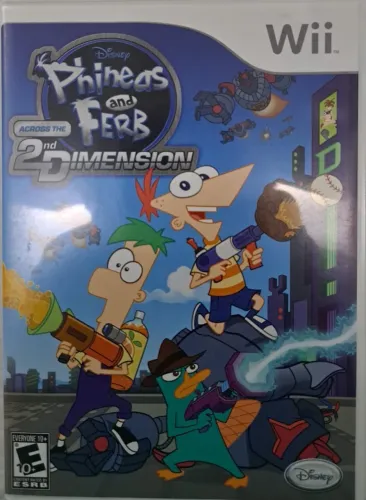 Phineas and Ferb - 2Dimension / Nintendo WII - ORIGINAL