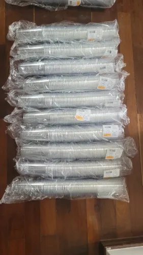 Copos Pet 330ml, 550ml, 700ml com tampas bolha e bandeja delivery 2 copos