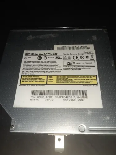 Drive DVD-RW padrão IDE para notebook