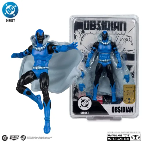 Obsidian (Infinity Inc #16) COM Lithograph (Gold Label) DC MCFARLANE