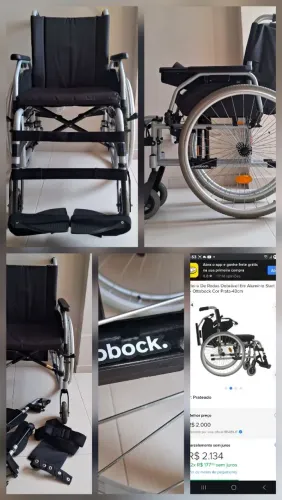 02 Cadeiras: Rodas OTTOBOCK e Banho ORTOBRAS