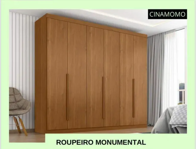 Guarda-Roupa Monumental C/ 6 Portas Cinamomo