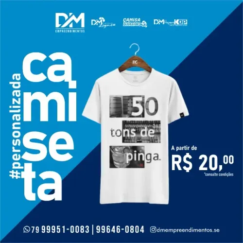 Camisa Branca Personalizada