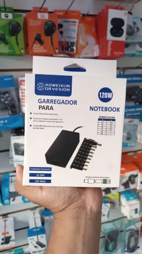 Carregador notebook universal 120w - entrega em São Luís e região 