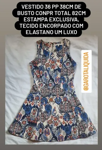Vestido Estampado 36 PP
