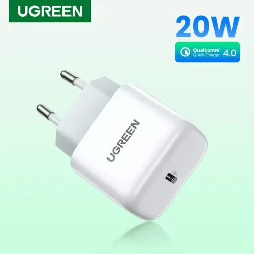 Carregador IPhone IPad Ugreen Fonte USB tipo C Para Samsung Android etc Type 20w