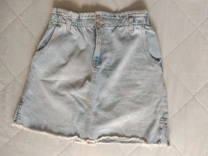 Saia Jeans azul claro - Zara - 13/14 anos