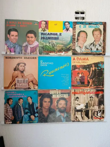 Antigos LPs discos de vinil gênero Sertanejo pé de serra e raiz.