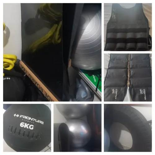 Combo de artigos fitness 