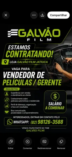 VAGA DE EMPREGO