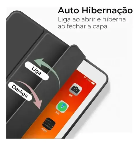 Case Capa Magnética Slim Para iPad 10.2 7º 8º 9º Geração