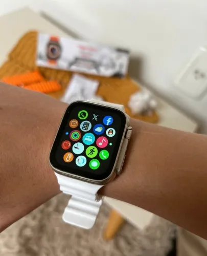 Relógio Smartwatch T900 Tela Grande HD Android e iPhone