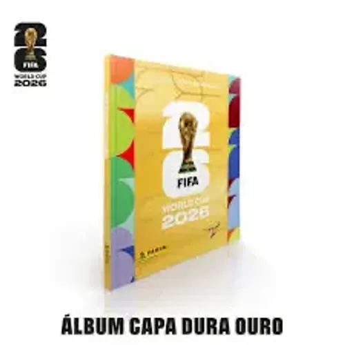 Álbum completo capa dura dourado Copa do mundo 2026