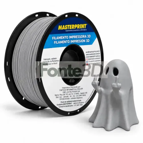 Filamento Petg Cinza - 1 Kg Masterprint