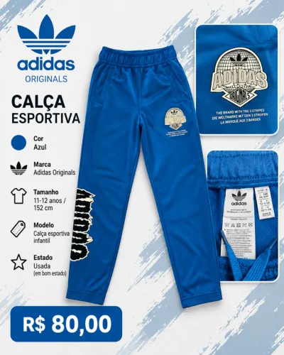 Calça Adidas azul (infantil)