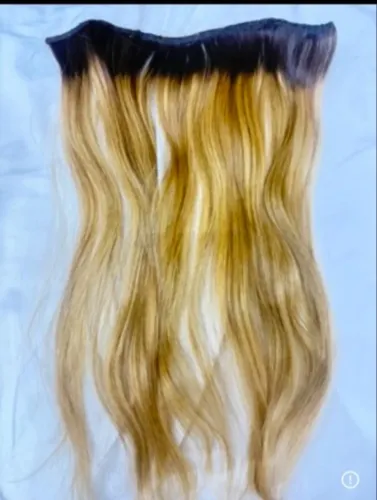 Mega hair loiro faixa