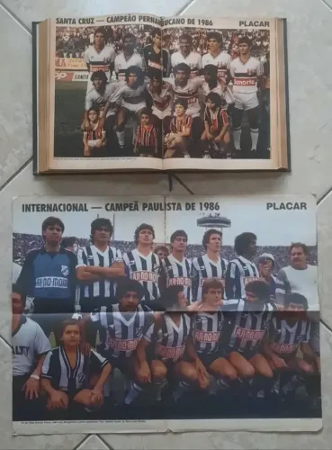 Revistas Placar N° 845 a 855 + N° 850-A Encadernadas Pôsteres 