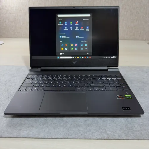 Notebook HP Victus 15 Gamer - Ryzen 7 RTX 3050 Ti 16GB RAM SSD 512GB 144Hz (Garantia)