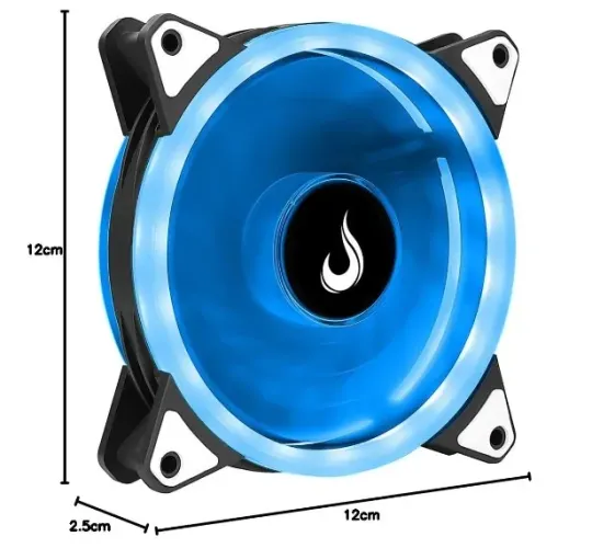 Duas Coolers Rise Mode led azul 120 mm, Aceito troca