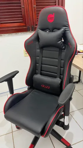 Cadeira gamer Prime X V2 Preto/Vermelho -Dazz