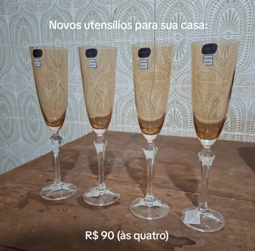 Taças Cristal e Bowls de Vidro