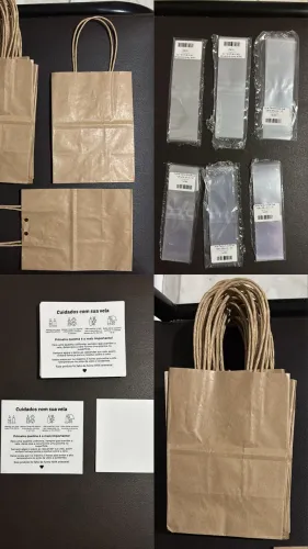 Kit Embalagem e Finalização para Velas Aromaticas Artesanais