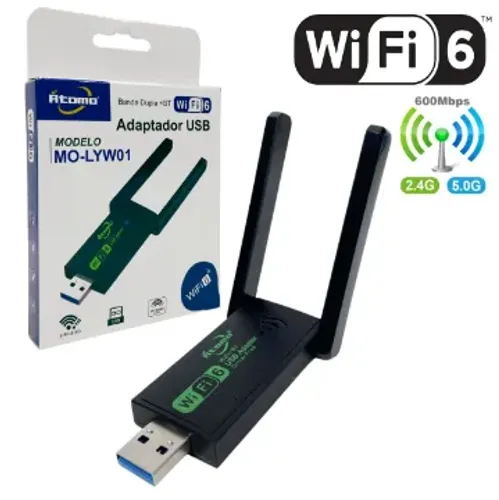 Adaptador Wifi Dual Band 2.4ghz / 5ghz Wireless 5G USB *NOVO*
