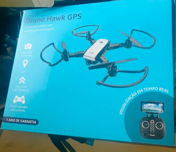 DRONE HAWK GP8 CAMERA HD FPV 150M 10MIN NOVO