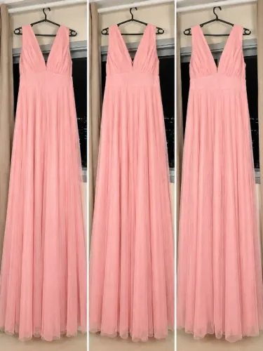 vestido longo legacy rosa 46
