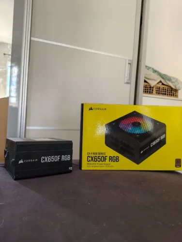 Fonte Corsair 650W CX650F, 80 Plus Bronze, Full Modular Preta (NF, caixa, na garantia!))