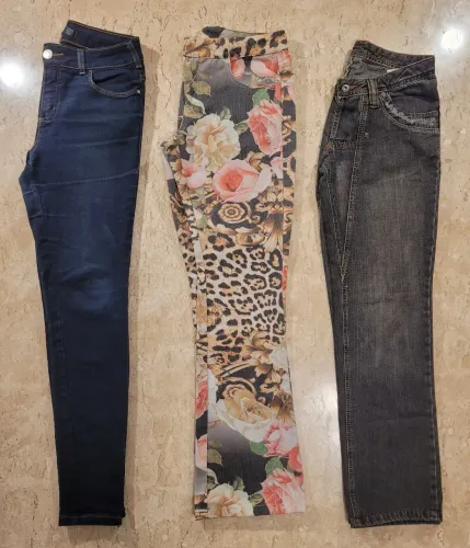 Kit 3 calças jeans femininas nº 40