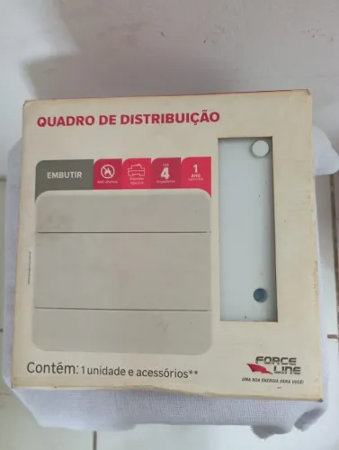Quadro elétrico embutir para 04 disjuntores Force Line