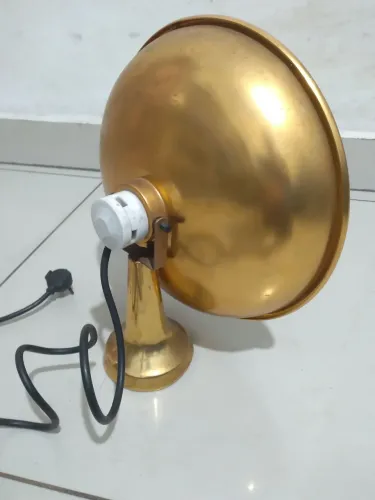 Aquecedor antigo de cobre funcionando perfeito p decoração ou colecionadores envio por con
