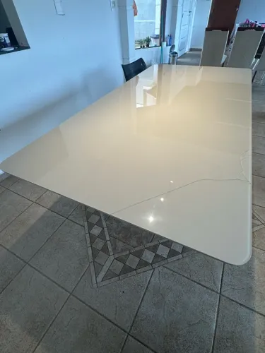 Mesa grande off-white 2,20m x 1,10m