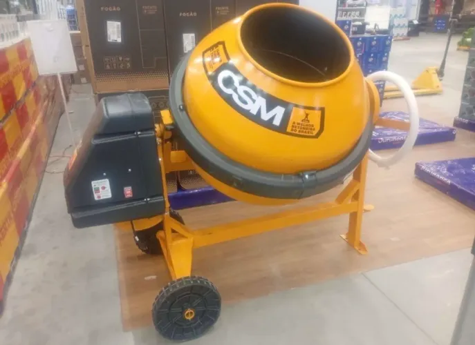 Betoneira CSM 400L Monofásica 220V para Locação! 