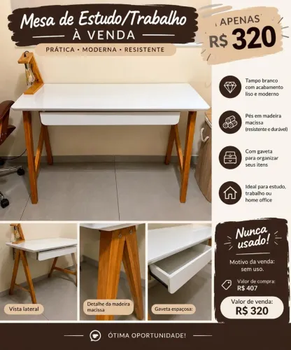 Mesa de estudo/trabalho