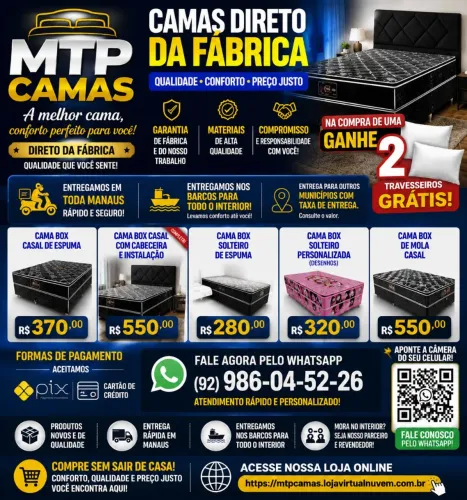 Cama box casal entrega