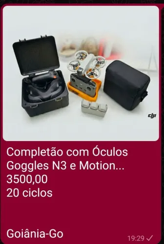 Drone DJI NEO Combo Fly more Controle normal N3, Oculos FPV Goggles N3 e Motion