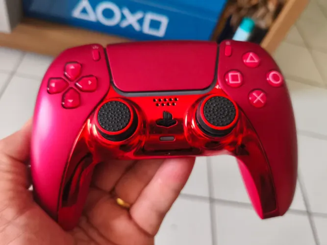 CONTROLE VOLCANIC RED PS5 HALL EFECT
