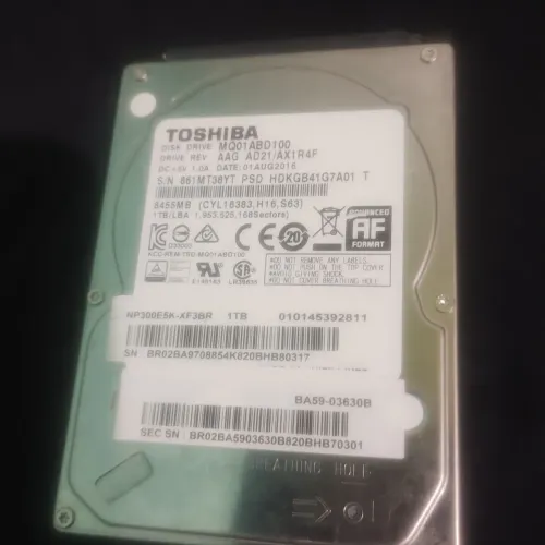 HD Toshiba interno 1Tb 8455mb 