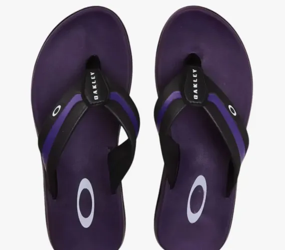 chinelo oakley soul preto e roxo original (tam 41)