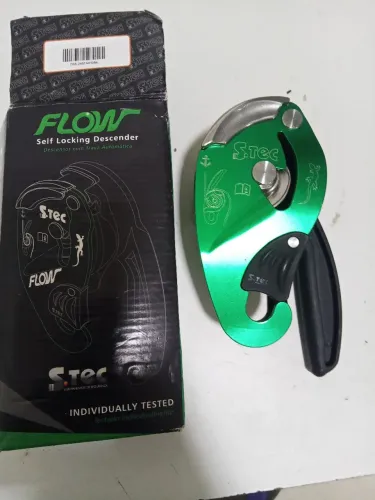 Descensor Flow Anti Pânico Auto Blocante Stec Safe Tec